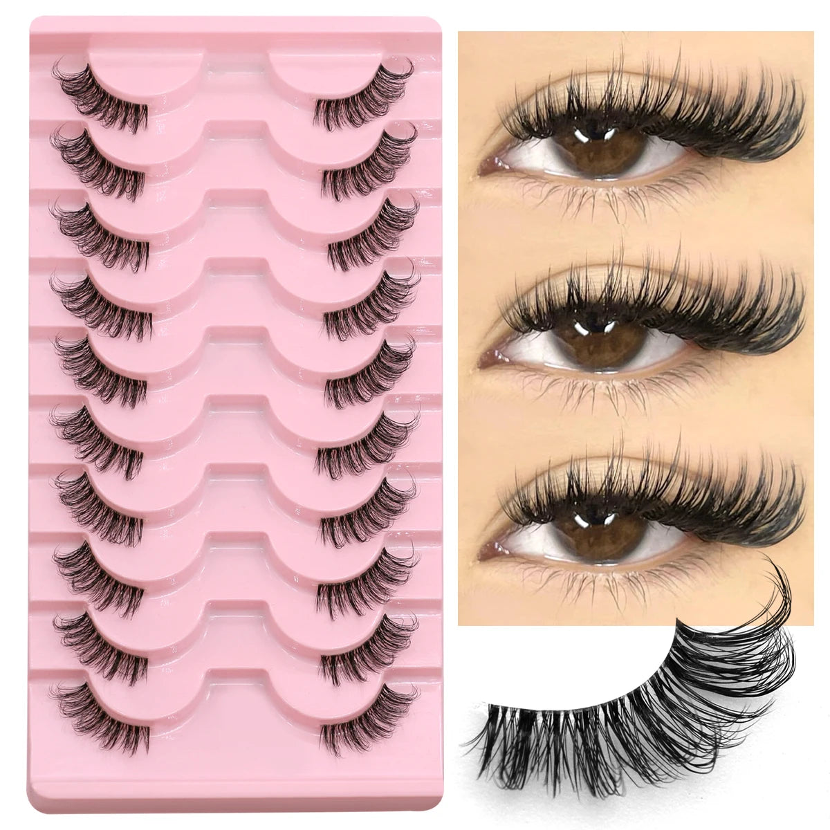 GROINNEYA Luxe Wimpers – De Perfecte Natuurlijke Look met Eenvoudige Brengwijze