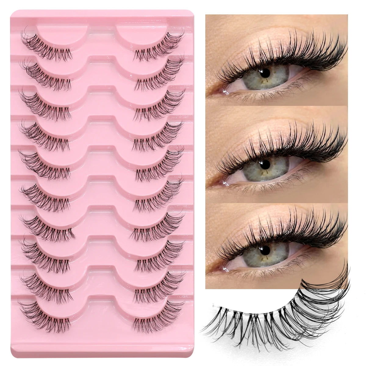 GROINNEYA Luxe Wimpers – De Perfecte Natuurlijke Look met Eenvoudige Brengwijze