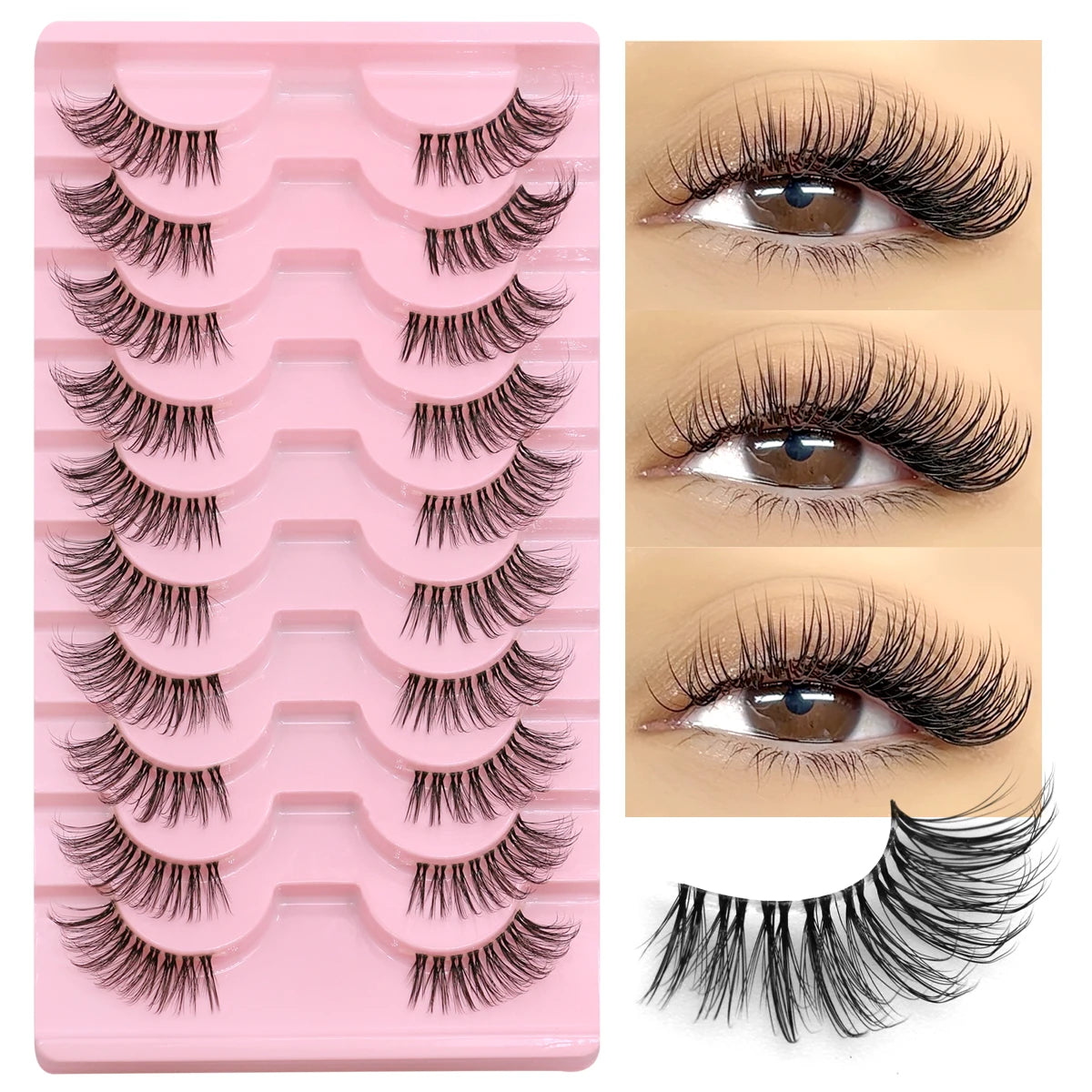 GROINNEYA Luxe Wimpers – De Perfecte Natuurlijke Look met Eenvoudige Brengwijze