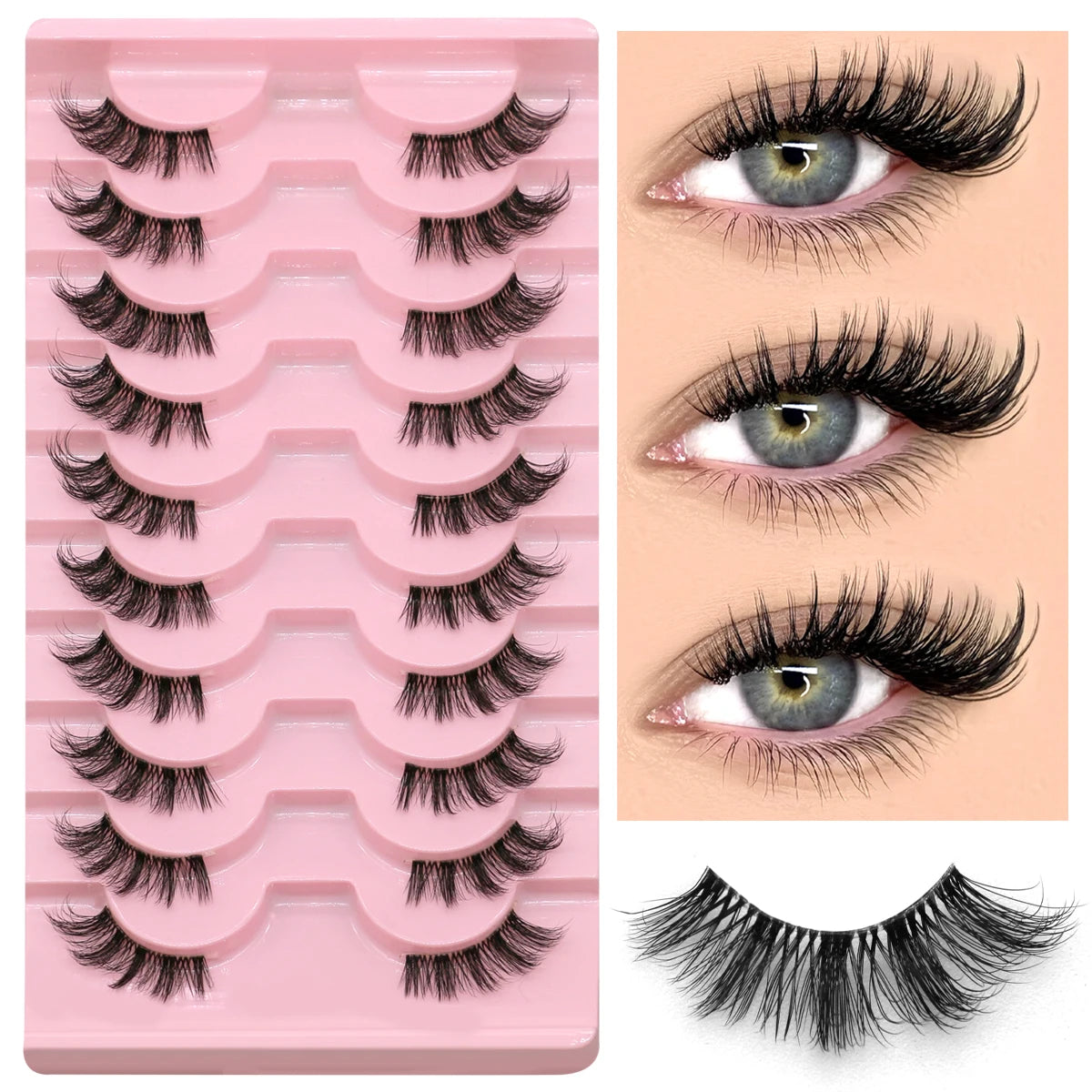 GROINNEYA Luxe Wimpers – De Perfecte Natuurlijke Look met Eenvoudige Brengwijze